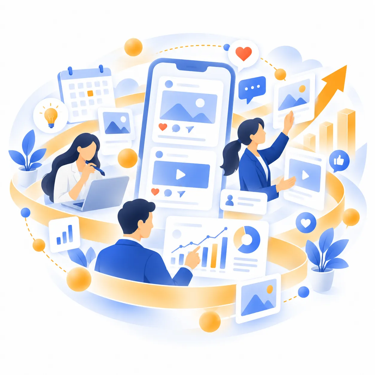 SNS運用代行のイメージ